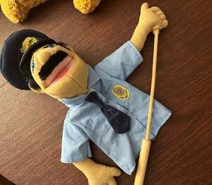 Silly Puppets 14 inch Police Officer Hand Puppet with Arm Rod